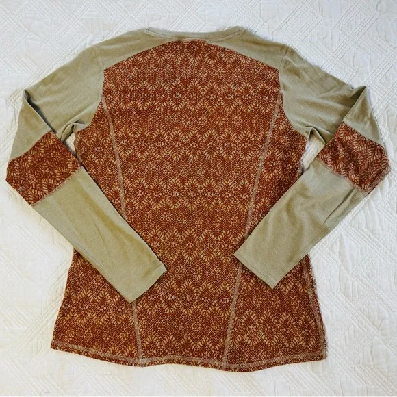 Marmot Long Sleeve Thermal Orange/Neutral Size Medium - Picture 3 of 7